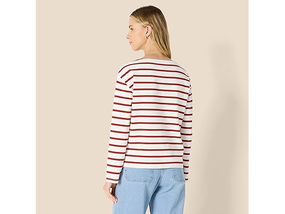 AE Womens RelaxedFit LS Boatneck Top