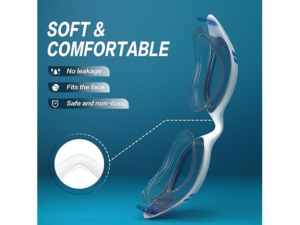 VegoVia Blue Adult Swim Goggles
