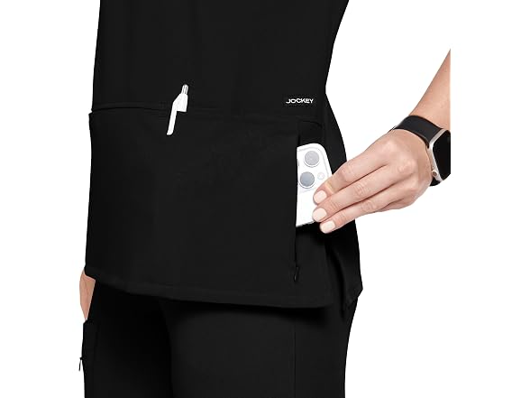 Jockey Women (M) Scrubs True Crossover V-Neck Top
