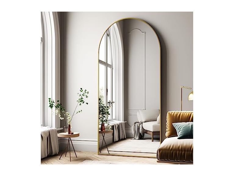 Easly Oversized Arched Full-Body Mirror, 76" x 34"