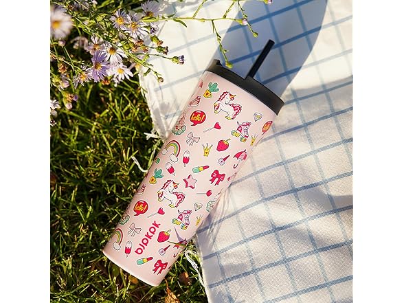 BJPKPK 26oz Insulated Tumbler with Lid and Straw