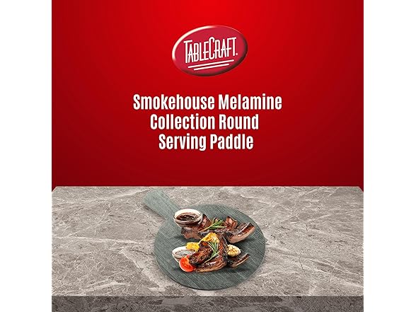 Tablecraft 12451 Round Serving Paddle with Handle
