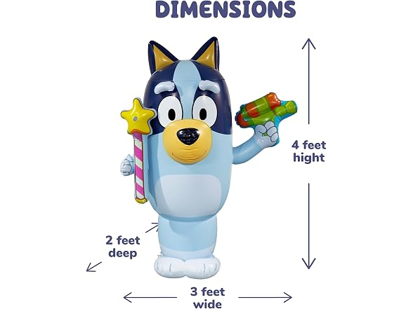 BLUEY Sprinkler for Kids, 48”