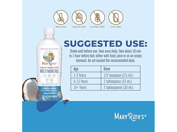 MaryRuth Nighttime Multimineral 32oz