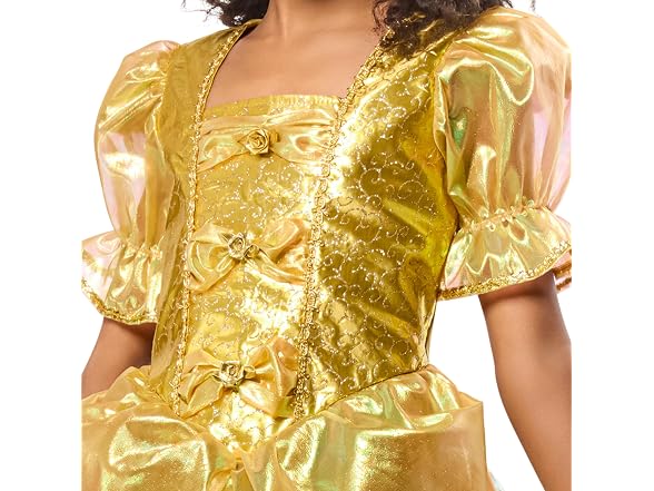 Rubies Gold Princess Costume Dress for Kids, XXSmall
