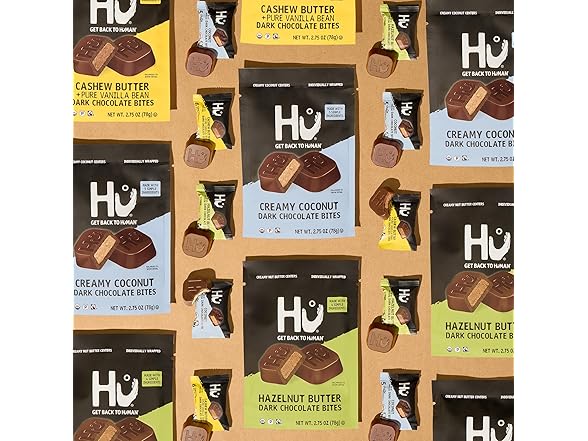 Hu Hazelnut Butter Dark Choc Bites 6pk