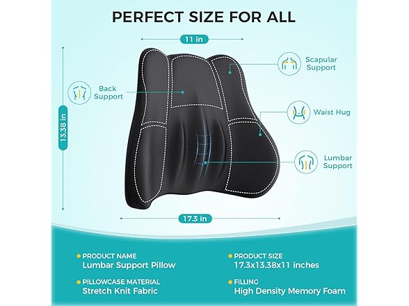 kasney BC103825080262 Lumbar Pillow