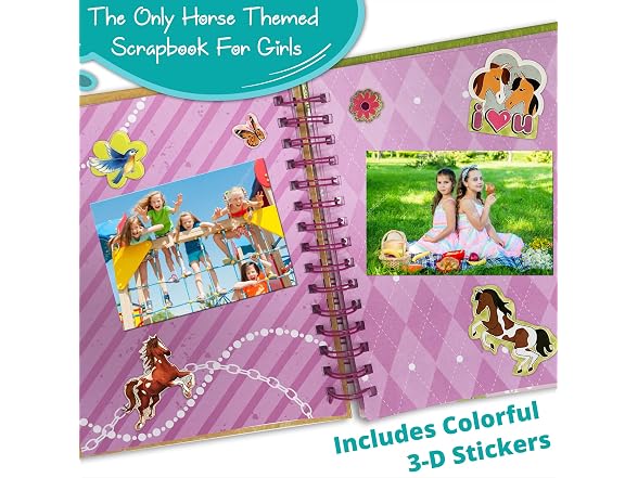 SMITCO Horse Scrapbook Kit for Girls