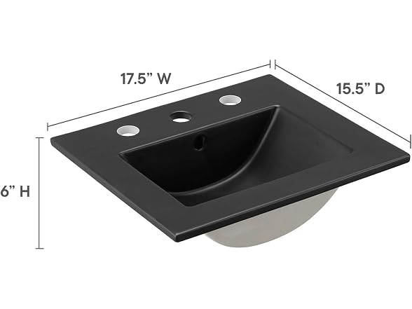 Modway Cayman Modern 18" Bathroom Sink in