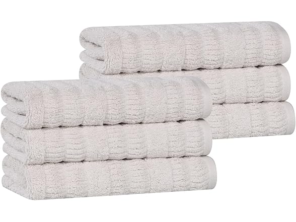 Superior 6PC Luxurious Classic Hand Towels