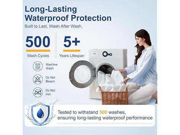 Hisheet Cooling Waterproof Mattress Protector