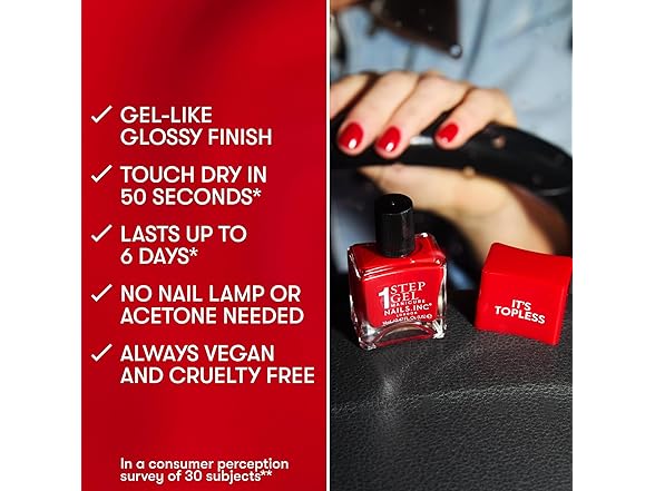 Nails Inc Nails Inc It's Topless Gel-Like Nail Pol