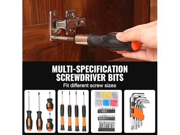 VEVOR 216 Piece General Household Hand Tool Set