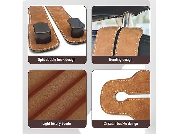 Damwot Car Seat Storage Hooks 2pc