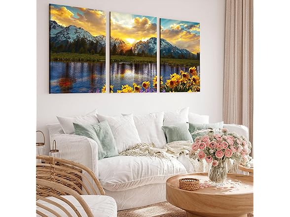 Mountain Canvas Wall Painting 3Pk