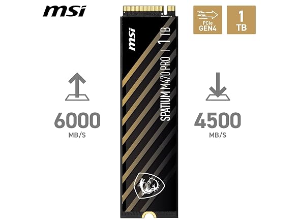 msi MSI SSD SPATIUM M470 PRO PCIE 4.0 NVME