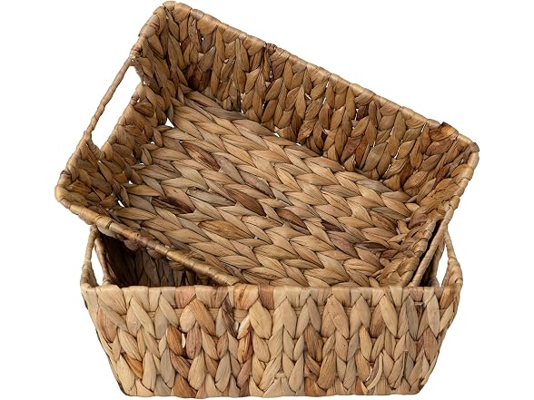 Suptinwear Handwoven Trapezoid Wicker Basket