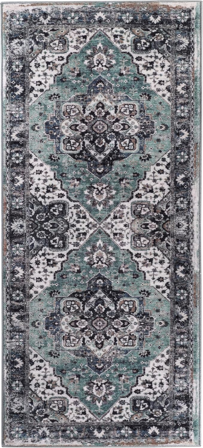 Superior 2'7"x6' Modern Floral Medallion Area Rug - Gallery 13