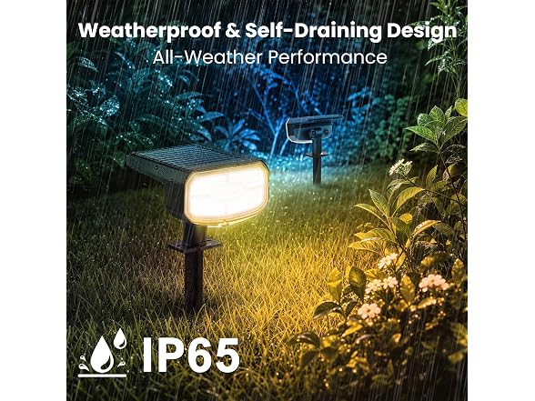 JEJOT Solar Spot Lights Outdoor