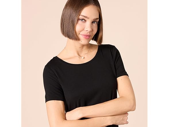 Amazon Essentials Women's Short-Sleeve Tunic, 2PK