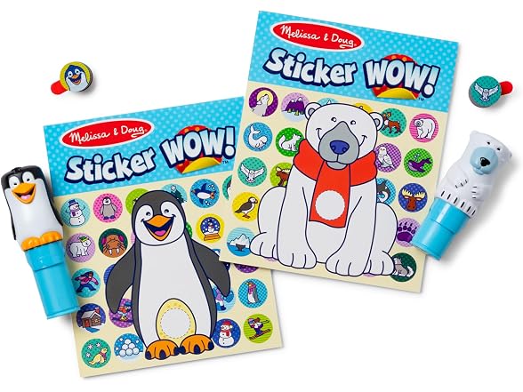 Melissa & Doug Sticker Wow!® Winter (Polar Bear and Penguin)