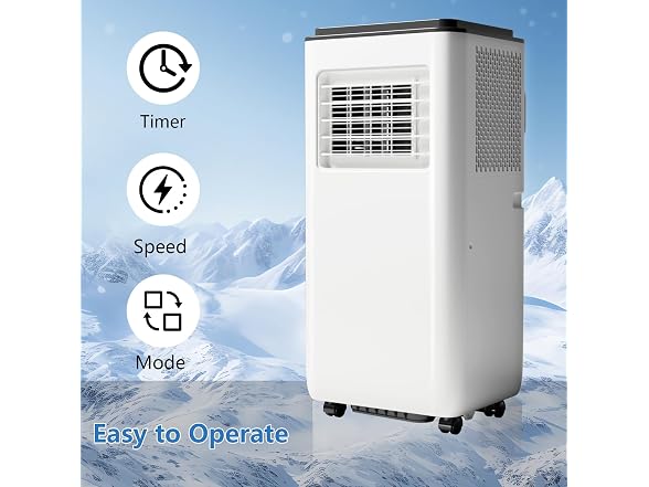 GarveeLife 8,000 BTU Portable AC Cools 350 Sq.Ft