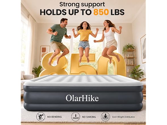 OlarHike 20in King Air Mattress 850lb