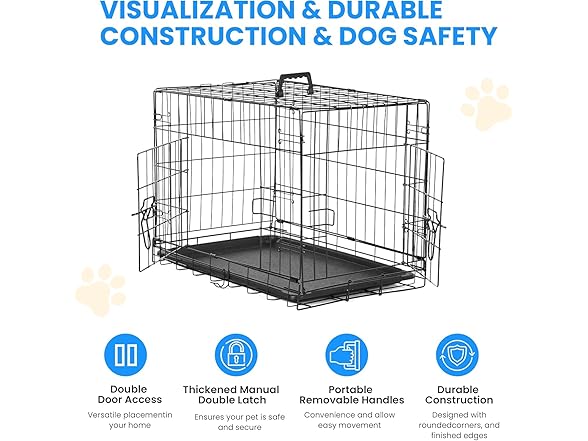 Simple Deluxe 24-Inch Small Dog Crate
