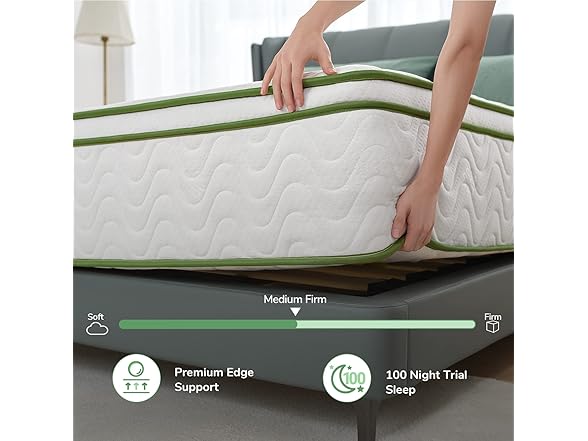Novilla King 12 Inch Gel Memory Foam Hybrid Mattress