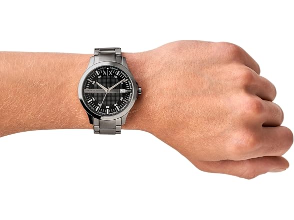 Armani Exchange Men's Stainless Steel Black Watch