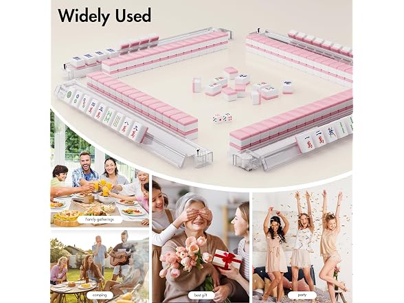 YOAEAILY Acrylic Mahjong Racks Pushers