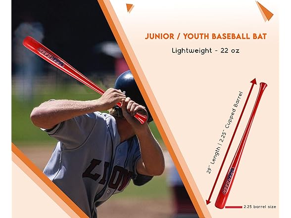 29 Inch Kids Maple Wood Baseball Bat