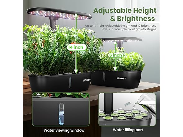 Hydroponics Growing System Kit 15 Pods
