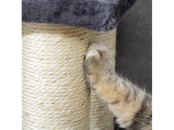 PawHut Cat Tree with 4 Steps for High Beds Couch
