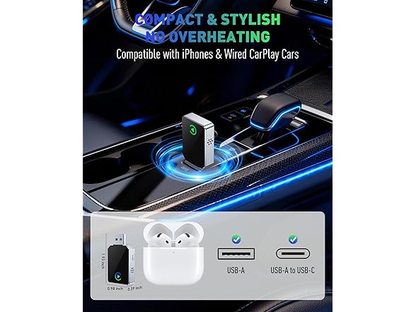 SPIRITIME Wireless CarPlay Adapter