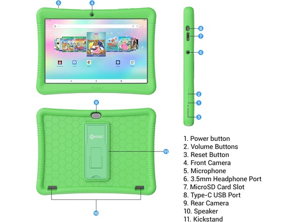 Contixo K102 10" Android Kids Tablet