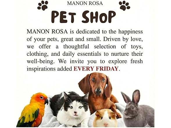 MANON ROSA Dog Clothes- Waterproof & Quick-D