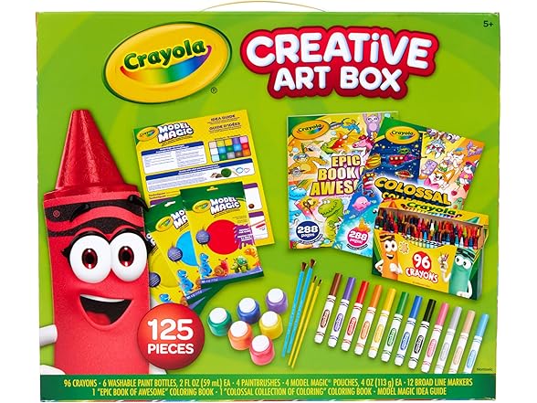 Crayola Art Set for Kids (125pcs), Art Set