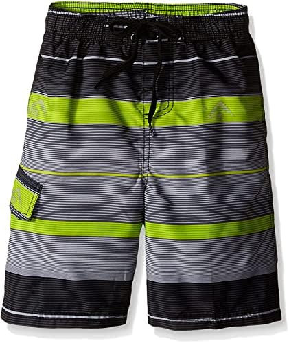Kanu Surf Boys Quick Dry UPF 50+ Beach Swim Trunk, Specter Charcoal, 2T