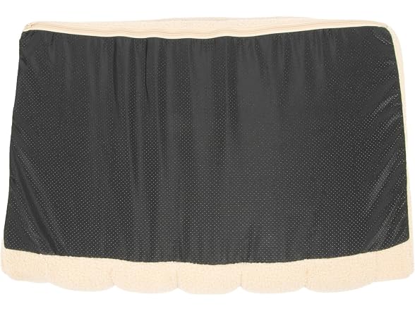 SportPet Medium Sherpa Bolster Couch Pet Bed, Cream