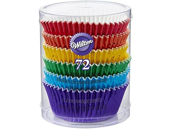 Wilton 72 Count Rainbow Cupcake Liners