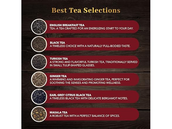 Vital Tea Black Sampler 30ct