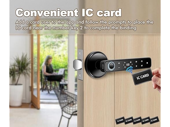 Hutehoute 5-in-1 Fingerprint Door Knob