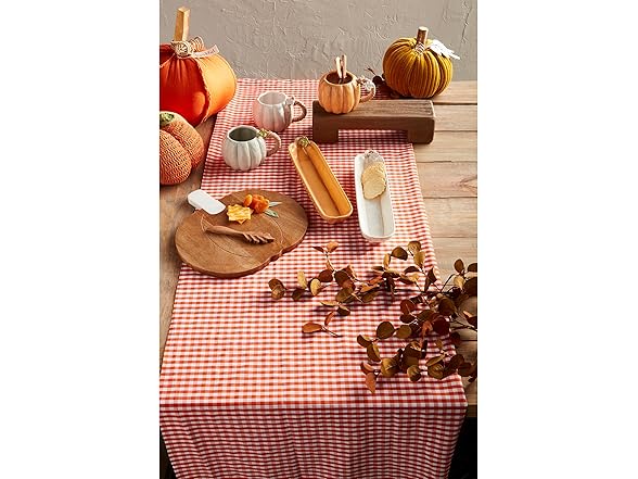 Mud Pie Marble Wood Pumpkin Board