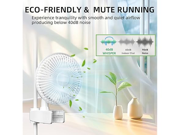 2-Pack Simple Deluxe 6-Inch Clip Fan