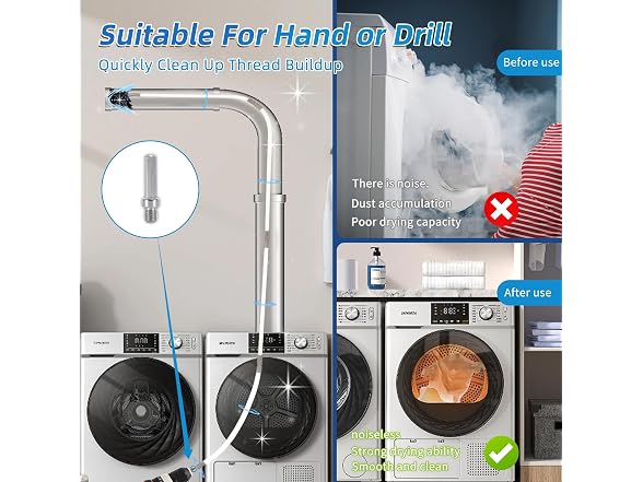 AOGYikang 35ft Dryer Vent Cleaning Kit