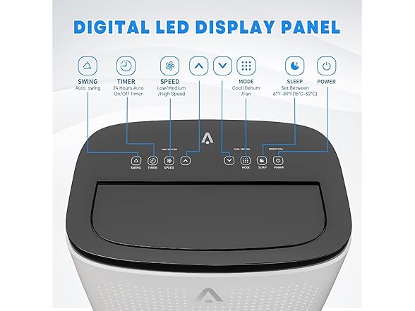 dainslef 14000 BTU Portable Air Conditioner 3-in-1