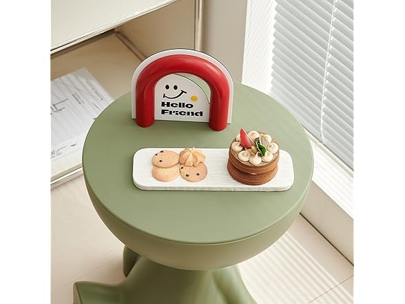 Wefrib Side Table, Circle Coffee Table, Nightstand