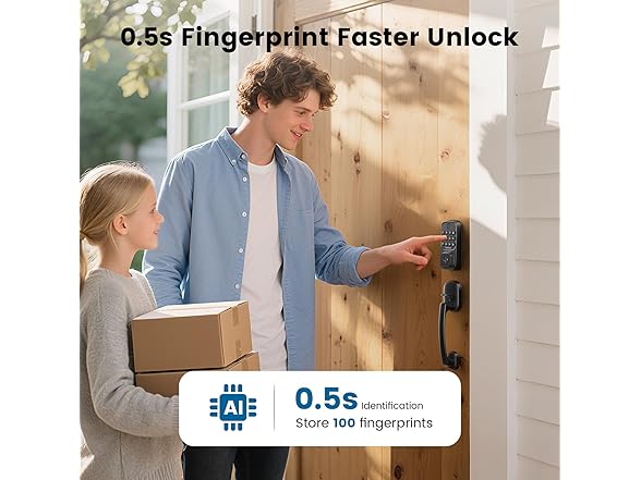 Keyless Entry Smart Lock Handle Set