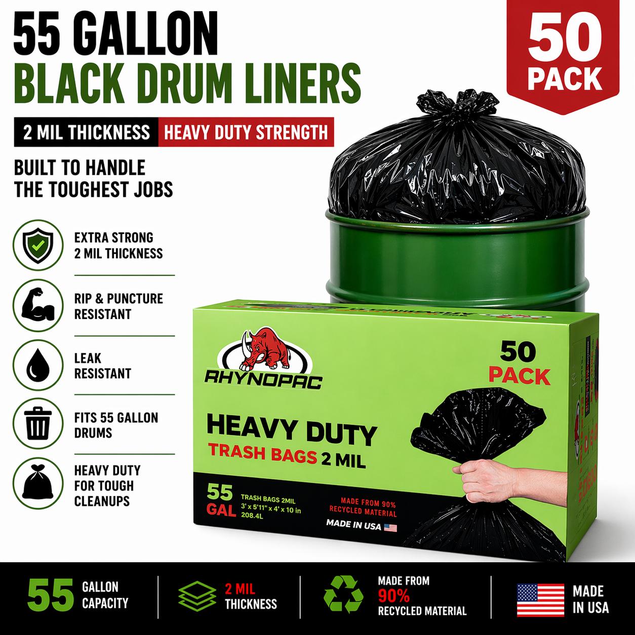 55 Gallon 2 Mil Drum Liner - Gallery 13